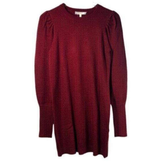 NWT WAYF | Women's Maroon Long Sleeve Sweater Dress Size XS - Picture 3 of 8